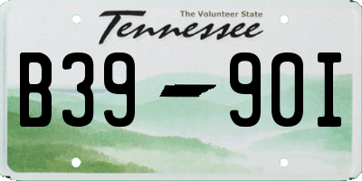 TN license plate B3990I