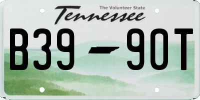 TN license plate B3990T