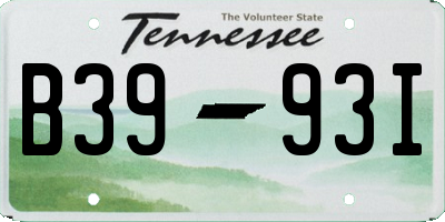 TN license plate B3993I