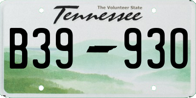 TN license plate B3993O