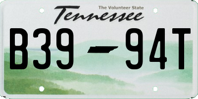 TN license plate B3994T