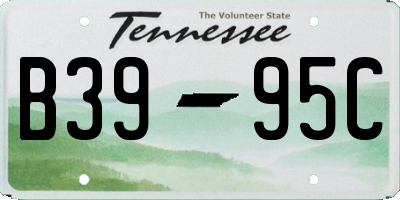 TN license plate B3995C