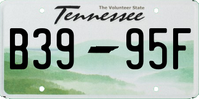 TN license plate B3995F