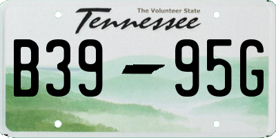 TN license plate B3995G