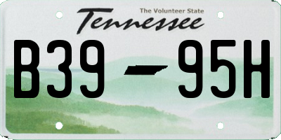 TN license plate B3995H