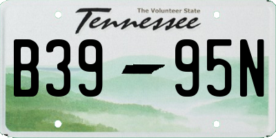 TN license plate B3995N