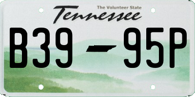 TN license plate B3995P