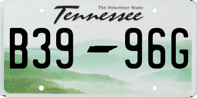 TN license plate B3996G