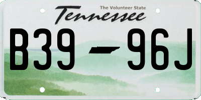 TN license plate B3996J