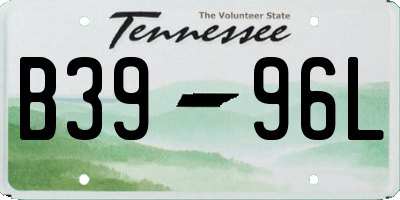 TN license plate B3996L