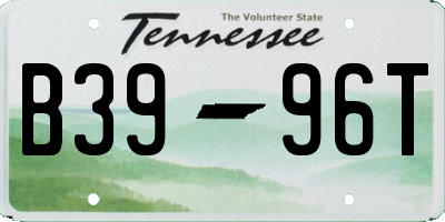TN license plate B3996T