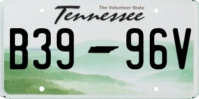 TN license plate B3996V