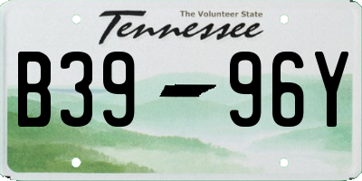 TN license plate B3996Y