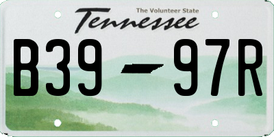TN license plate B3997R