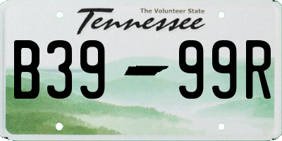 TN license plate B3999R
