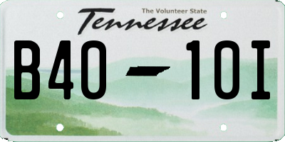 TN license plate B4010I