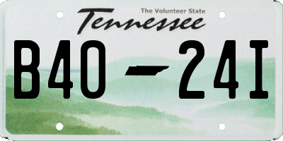 TN license plate B4024I