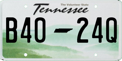 TN license plate B4024Q