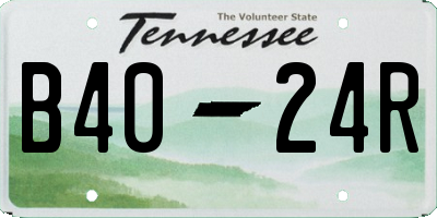 TN license plate B4024R