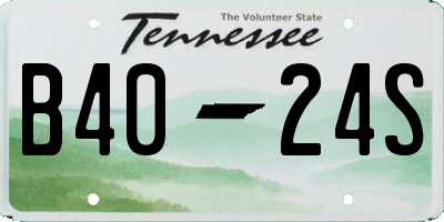 TN license plate B4024S