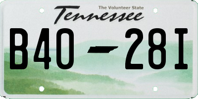 TN license plate B4028I