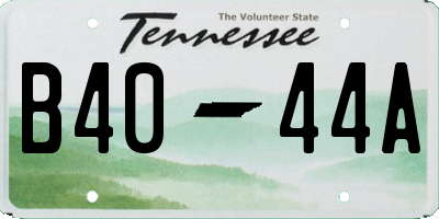 TN license plate B4044A