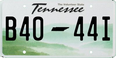 TN license plate B4044I