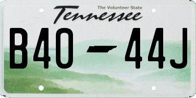TN license plate B4044J