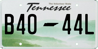 TN license plate B4044L