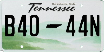 TN license plate B4044N