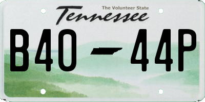 TN license plate B4044P