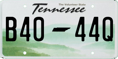TN license plate B4044Q