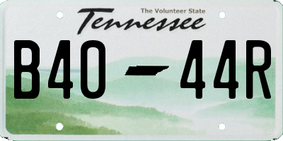 TN license plate B4044R