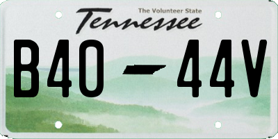 TN license plate B4044V