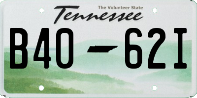 TN license plate B4062I