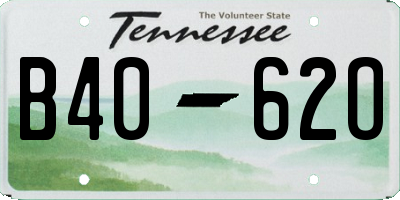 TN license plate B4062O