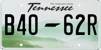 TN license plate B4062R
