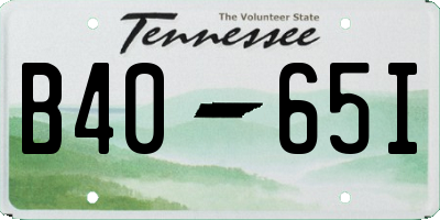 TN license plate B4065I