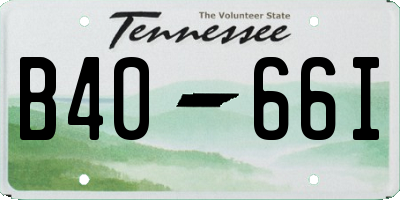 TN license plate B4066I