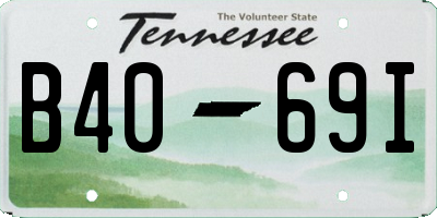 TN license plate B4069I