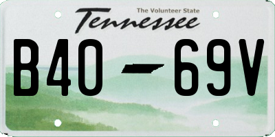 TN license plate B4069V