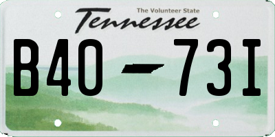 TN license plate B4073I