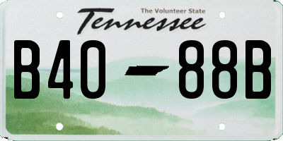 TN license plate B4088B