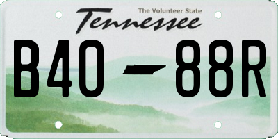 TN license plate B4088R