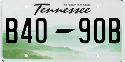 TN license plate B4090B