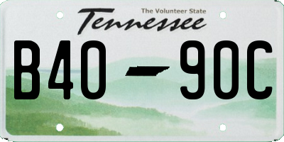 TN license plate B4090C