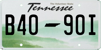 TN license plate B4090I