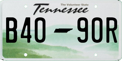 TN license plate B4090R