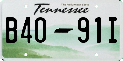 TN license plate B4091I