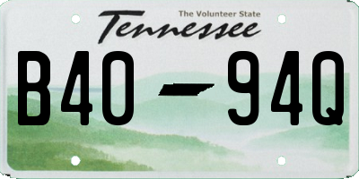 TN license plate B4094Q
